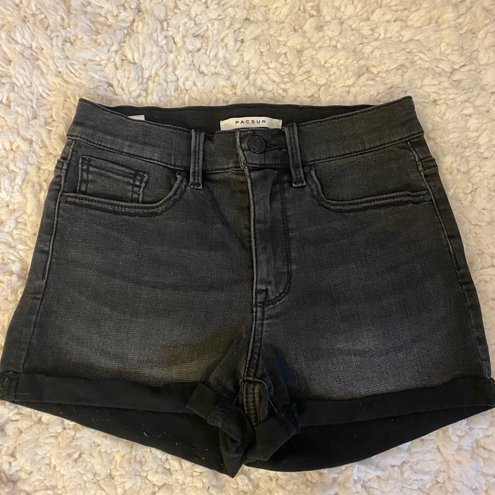 Black pacsun jean shorts